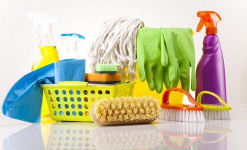 Cleaning professional preparing a fresh living space in NW6