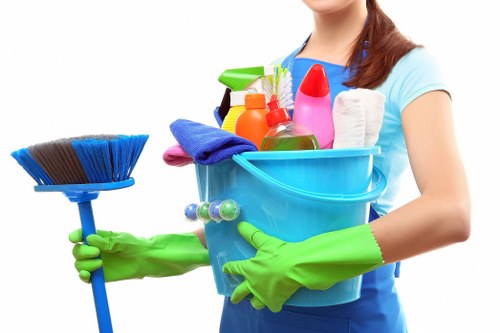 High-touch surface cleaning in a modern office