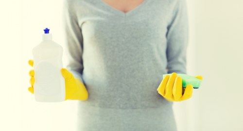 Low-carbon van used for eco-friendly cleaning services