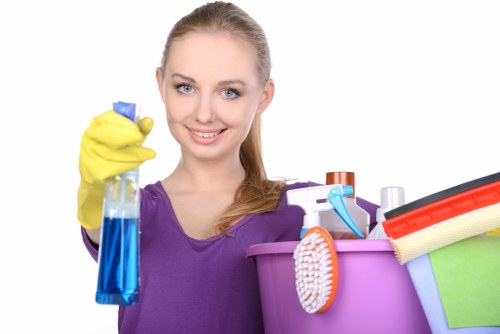 Detailed deep cleaning in NW6 bedroom with organized, dust-free surfaces