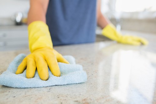 Post-build cleaning tools and polished interior in NW6