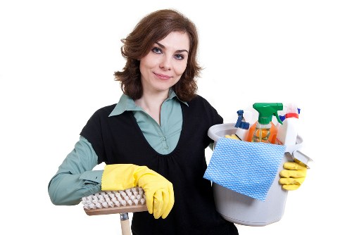 Personal protective equipment used by cleaners in NW6